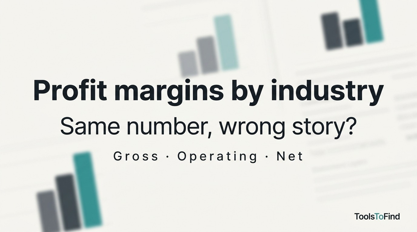 Profit margins by industry