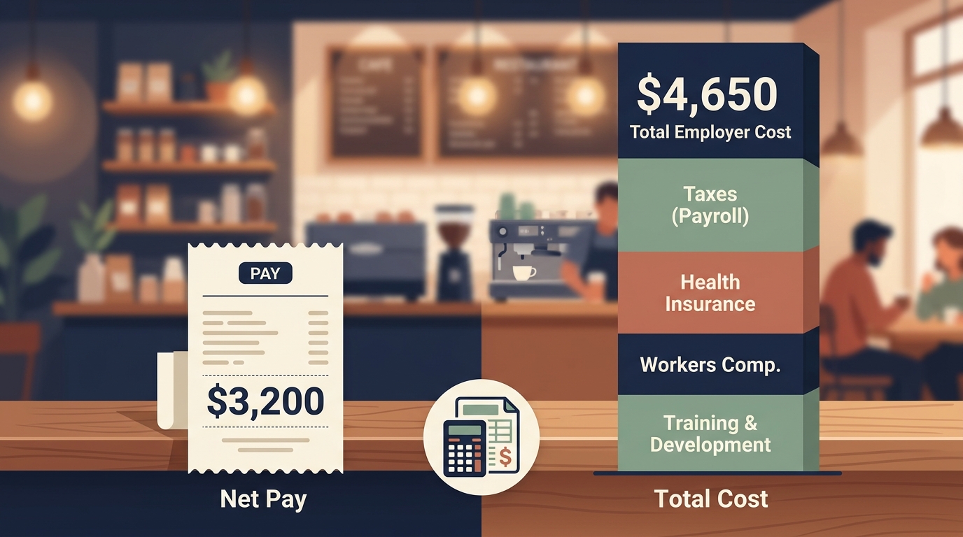 Payroll Calculator for Restaurants: Loaded Cost vs Salary for Your First Hire Image
